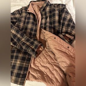 The North Face reversible flannel
